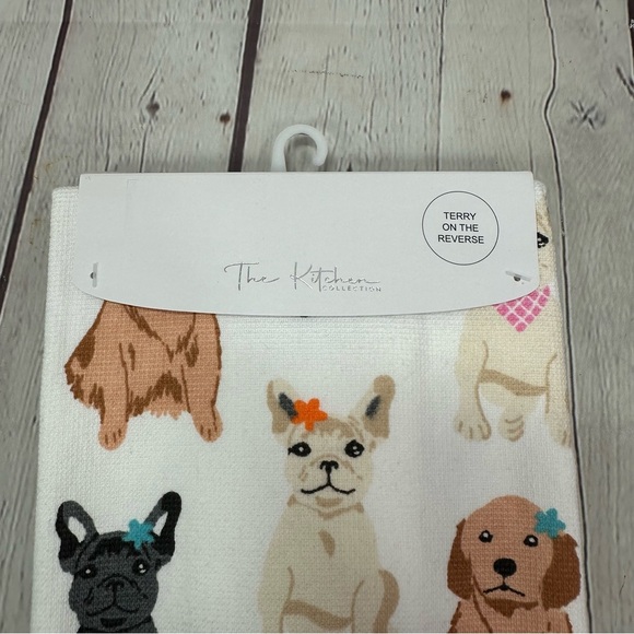 NWT the kitchen collection Dog Patterned cotton kitchen Towel set - Picture 2 of 8